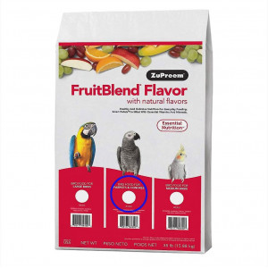 ZuPreem Вкус фруктовой смеси с натуральными ароматизаторами Daily Parrot & Conure Корм для птиц